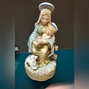 Vintage Josef Originals Madonna and Child music box